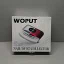 Nail Dust Collector, 14700RPM Foldable Dual-Turbo Fan with 30 Filter Papers for Acrylic Nails Salon & Home - White