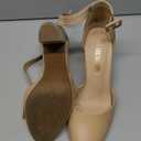 DREAM PAIRS Women's High Heel Ankle Strap Closed Toe Chunky Wedding Pumps Shoes (Size 8)