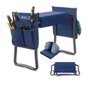 Patented Garden Kneeler and Seat Heavy Duty, Upgraded Garden Bench with Thicker Wider Soft Detachable Kneeling Pad, with 2 Tool Store Pouches, Nice for Mother Father Gardeners