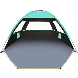 Gorich Beach Tent Sun Shelter for 3 Person with UPF 50 UV Protection, Lightweight & Easy Setup Beach Shade Canopy, Portable Beach Shade Tent Beach Cabana