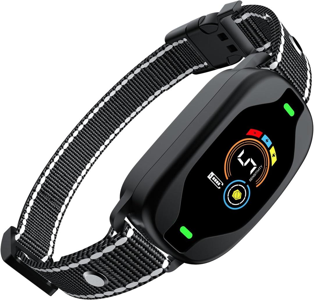 Dog Bark Collar for Large Medium Small Dogs - Anti Barking Device with 5 Training Modes - Rechargeable Dog Bark Collar with 5 Sensitivity - Rechargeable Smart Bark Collar