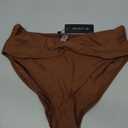 Tempt Me Women Twist Bikini Bottom Moderate High Cut Bathing Suit Bottoms Ruched Swimsuit Bottom Medium