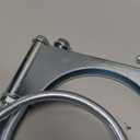 LCGP 4" Universal Exhaust Clamp with Hanger Made of Heavy-Duty Steel Clamp with Rear Muffler Hanger Exhaust Pipe 2PCS