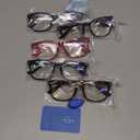 CCVOO Reading Glasses for Women/Men, Eyeglasses, Blue Light Readers for Women/Men, Computer Eye Glasses, Cheaters (2 Black/Turtle/Red/Dark Blue)