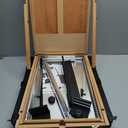 Falling in Art Large French Style Easel - Portable Field and Studio Sketchbox, Plein Air Adjustable Tripod Easel with Detachable Drawer for Display, Painting, Sketching