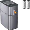 MOPUP Bathroom Trash Cans with Lids | 4.5 Gallon Motion Sensor Stainless Steel Automatic Privacy Garbage Can | Smart Dogproof Trash Bin for Bedroom,Office,Toilet,RV