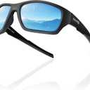Polarized Riding Sunglasses Foam Padded Wraparound Fit Men Women Motorcycle Driving Running Cycling Fishing