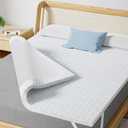 2 Inch Queen Mattress Topper, Premium Soft Cooling Sleep Gel Memory Foam, Non-Slip Design with Removable & Washable Cover