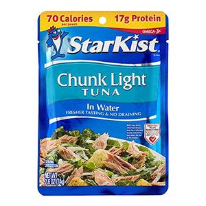StarKist Chunk Light Tuna in Water, 2.6-Ounce Pouch (Pack of 24), Best By 03/03/2028