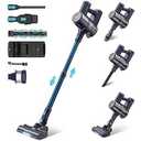 Claesydorn Cordless Vacuum Cleaner, Powerful 6-in-1 Lightweight Stick Vacuum Up to 45mins Runtime with Ultra-Large Capacity Battery, Rechargeable Handheld Vacuum for Hard Floor Pet Hair Home