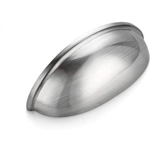 Ravinte 12 Pack 3" Drawer Pulls Brushed Nickel Cabinet Cup Pulls Kitchen Hardware Cabinet Handles Drawer Handles Knobs 3 inch Hole Center