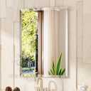 VocalStar Frameless Bathroom Mirror, 24" x 32" Rectangle Wall Mirror with Beveled Edge, Modern Decorative Vanity Mirrored for Living Room, Entryway, Bedroom | 1/4-Inch Shatterproof Glass