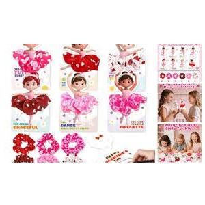 Valentine Day Card With Hair Scrunchies