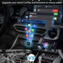 2026 Upgraded Wireless CarPlay Adapter& Android Auto Adapter, Mini&Stable CarPlay Wireless Dongle for iOS 10 Android 11 and Above(Black)