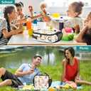 Guinea Pig Lunch Bag Floral Insulated Lunch Bag for Women Girls Reusable Lunch Box with Adjustable Shoulder Belt Portable Cooler Bag for School Travel Office Picnic (One Size, Color-1)