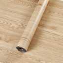 2 Rolls 23.6''x10FT Vinyl Flooring Roll 38.75 sq.ft: Peel and Stick Floor Tiles Self-Adhesive Durable Waterproof Wood Grain Large Plank for Living Room, Bedroom, Bathroom(Light Walnut, 23.6''x10FT)