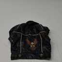 Dog Leather Jacket - Cute Leather Dog Jackets Motorcycle Clothes with Buttons Pet Waterproof Winter Coat for Small Medium Dogs(Black, XS)