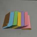 250 Count Index Cards 3x5 Inch with Key Ring, 180gsm Heavy Weight Colored Flash Cards 5 Color Assortment (50 Sheets Each) Note Taking for Students, Study Note Cards for Office School Supplies
