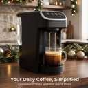 Coffee Machine Compatible with Senseo Pods Fast Brewing Single-Serve Coffee Maker with Rich Flavor Extraction, Crema Layer, Space-Saving Sleek Design, Barista-Quality Taste