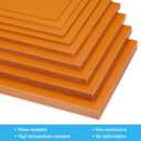 2 x PATIKIL Orange Phenolic Sheet, 1pcs 200x200x3mm Laminated Resin Plate Board PCB Sheet for Electrical Electronic Fixtures DIY and Crafts