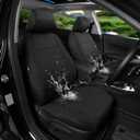 GIANT PANDA Neoprene Full Set Car Seat Covers, Leak-Proof & Waterproof Front&Rear/Back Car Seat Protector Fit 95% Cars Sedans SUVBlack