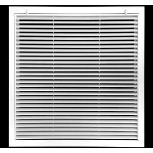 20" X 25" Aluminum Return Filter Grille for 1" Filter - Easy Airflow - Linear Bar Grilles [Outer Dimensions: 22.5w X 27.5h]