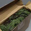 Jutom 12 Pcs 17 Inch Christmas Fake Juniper Cedar Pine Branches, Faux Cedar Branches Artificial Christmas Sprigs Picks for Home Decoration Garland Wreath DIY Craft Garden Holiday