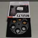 Facmogu Multi Microphone Holder, Aluminum Multi Mic Holder Holds Up to 6 Mics for Organizer & Display, Wired and Wireless Mic Holder w/ 3/8"-16 Threaded Adapter for Stand (Holder Only)