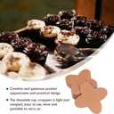 200Pcs Chocolate Paper Candy Cups Truffle Wrappers Paper Truffle Liners, Cups Chocolate Wrappers Muffin Tins for Showers Bridal Shower Birthday Wedding (Khaki)