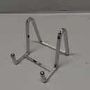 Plate Holder Easel Display Stand - 3 inch Metal Plate Stands for Display - Tabletop Picture Stand - Silver Iron Easels for Display Pictures | Photo Frames | Book | Decorative Plates | Plaque-1 Pack