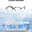 Ultrasonic Jewelry Cleaner Machine: 48KHz Ultra Sonic Cleaner for Jewelry,Eyeglass,Rings,Watch Band,Dentures,with Dual Cleaning Modes,350ML 304 Stainless Steel Tank,Gift for Wife,Mom,Daughter