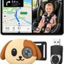 Cabin Care 1080P Baby Car Camera Wireless CarPlay Adapter for iPhone Only | Baby View on Screen, Split Nav, Night Vision, 150 Wide, No Android Support