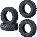 Zolikar 4PCS Rubber Micro RC Tires 42mm for Kyosho Mini Z 4x4 Tires 1/18 Scale 1/24 Scale