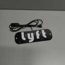 Pink LED Lyft Driver Sign (19x19cm, Plastic, Modern Style)