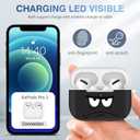 Youtec for Airpods Pro 2nd Generation Case,Don't Touch Me Cool Cover with Lanyard Big Eyes Cute Cartoon for Airpods Pro 2nd Generation Case,Soft Shockproof Cover for Women Men-Grey