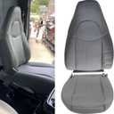 GXARTS Driver & Passenger Side Bottom & Top Lean Back Leather Seat Cover Gary Fit for Chevy Express GMC Savana 1500 2500 3500 4500 2003 2004 2005 2006 2007 2008 2009 2010 2011 2012 2013 2014