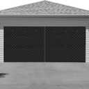 Garage Door Screen for WinterGarage Door Insulation Kit Magnetic Thermal Insulated Door Curtain, Garage Insulated Door Curtain  Weatherproof, Windproof, Soundproof (8 * 8Ft) (Black)