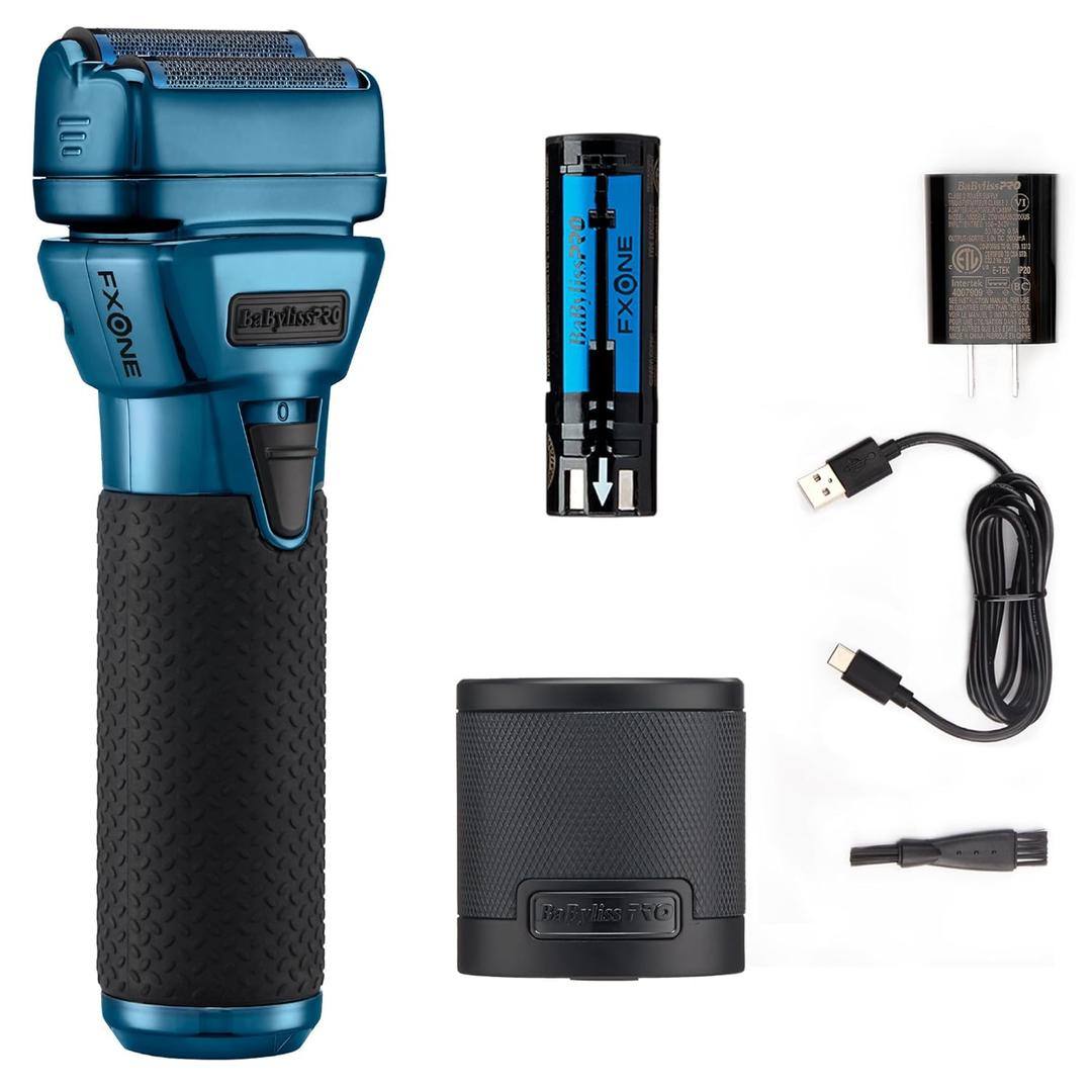 BaBylissPRO FXONE Double Foil Stick Shavers with interchangeable Battery (Blue)
