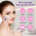 Mini Eye Massager Wand with 40 and 45, Eye Lift Wand, 2 in 1 Vibrating Facial Massager for Dry Eyes, Tired Eye Refreshment with Gentle Vibration, Electric Eye Massager Wand for Face Neck