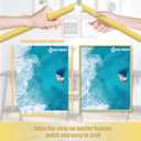 18x24 Picture Frame Set of 2, Scratch-Proof Gold Frame Lightweight yet Sturdy Display Poster Artwork 18 x 24 Horizontally/Vertically - Slide-In Strips|2 Packs|Gold|18"x24"