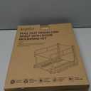 Insputer Pull Out Trash Can Under Cabinet with Soft-Close Slides, Heavy Duty Under Sink Trash Can Kit for Kitchen, Garbage Can Not Included, Requires Minimum Cabinets Opening 12" W X 18" D (Single, Silver)