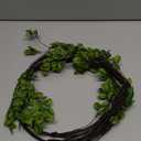 Sggvecsy 47.2 4Pcs Artificial Ficus Branches Artificial Greenery Stems Faux Ficus Twig Plants Fake Leaf Spray Green Eucalyptus Branches for Vase Filler Office Home Wedding Decoration