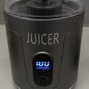 Portable Personal Electric USB Juicer600ML Mini Blender Portable Blender For Shakes and Smoothies juice12 Blades Great for MixingCompactConvenient and Versatile (grey)