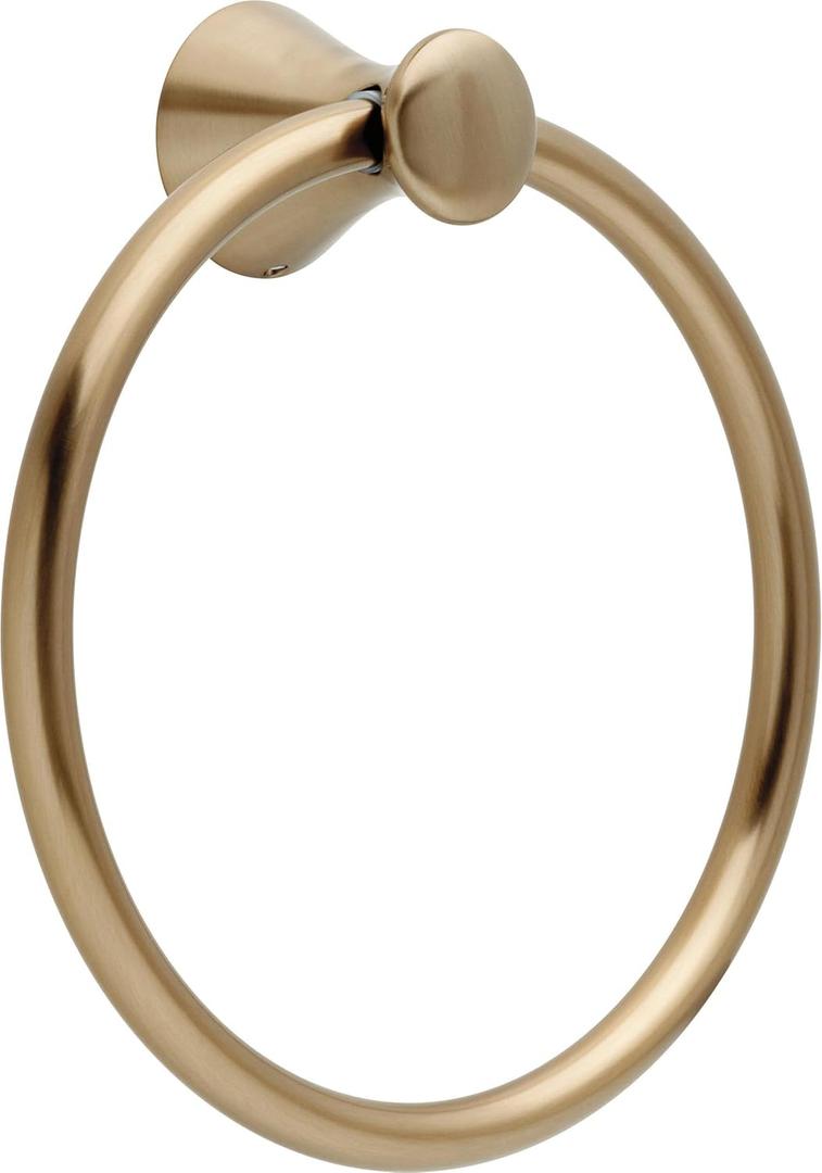 DELTA 73846-CZ Lahara Towel Ring, Champagne Bronze