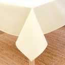 Encasa XO Dining Table Cover | 56"x120" Cotton Canvas Rectangular Tablecloth | Machine Washable, Natural Table Cloth for Indoor & Outdoor Dining, Durable, Easy-Care | Suitable for Any Occasion