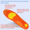 Insoles for Men and Women- Support Shock Absorption Cushioning Sports Comfort Inserts, Breathable Shoe Inner Insole for Running Walking Hiking Working(XL) (XL:Men:11.5-14|Women:12.5-14.5, Orange)