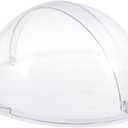 ABOOFAN 1Pc Transparent Food Tent Cover Round Food Cover for Kitchen for Keeping Desserts Fresh and Protected Half Open Design for Easy Use for Home and Restaurant