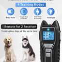 Asrcs Shock Collar for Dogs 2 Dogs (15-120lbs) 2000FT Dog Shock Collar with Remote Control Waterproof Dog Training Collar with Remote 4 Safe Modes Rechargeable Lock Flash Light for All Breeds - Blk