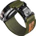 Bandletic R-Nylon Bands Compatible with Samsung Galaxy Watch Ultra Band 47mm for Men and Women, Soft Nylon Sport Band with Magnetic Fidlock V-Buckle Replacement Strap with Stainless Steel Metal Buckle (Medium)