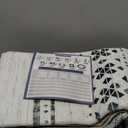 BESTSWEETIE 3x5 Area Rugs for Living Room Washable Moroccan Farmhouse Neutral Geometric Low Pile Non-Slip Soft Print Pattern Rug for Bedroom Kitchen Dining Room Entryway Grey/Black/Navy